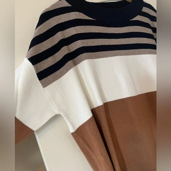 NWOT Adrianna Papell Designer Long Sleeve Lightweight Sweater Size XL - Picture 4 of 16